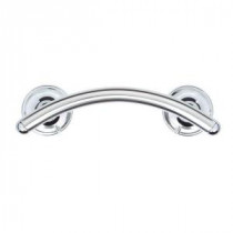 Traditional Curved 8-8/9 in. x 7/8 in. Concealed Screw Assist Bar in Polished Chrome