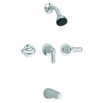 Colony 3-Handle 1-Spray Tub and Shower Faucet in Polished Chrome