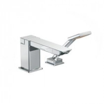 90-Degree Touchless Deck Mount Roman Tub Faucet Trim Kit with Handshower in Chrome (Valve Sold Separately)