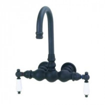 TW58 2-Handle Claw Foot Tub Faucet without Handshower in Oil-Rubbed Bronze