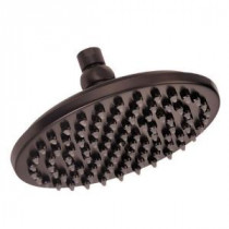 Round Sunflower 1-Spray 8 in. Fixed Shower Head in Oil Rubbed Bronze