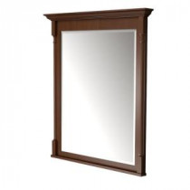 42 in. L x 36 in. W Framed Wall Mirror in Autumn Blush Stain