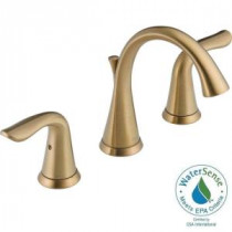 Lahara 8 in. Widespread 2-Handle High-Arc Bathroom Faucet in Champagne Bronze Featuring Diamond Seal Technology