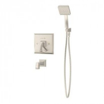 Oxford Single-Handle 1-Spray Tub and Shower Faucet in Satin Nickel