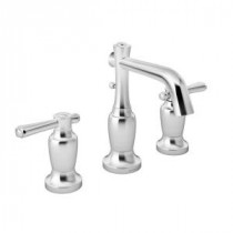 Degas 8 in. Widespread 2-Handle High-Arc Bathroom Faucet in Chrome