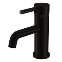 Jem Collection Single Hole 1-Handle Bathroom Faucet in Oil Rubbed Bronze with Copper Highlights