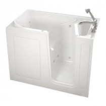 Gelcoat Standard Series 48 in. x 28 in. Walk-In Whirlpool Tub with Quick Drain in White