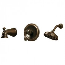 Estates Single-Handle 1-Spray Tub and Shower Faucet in Heritage Bronze
