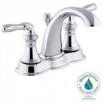 Devonshire 4 in. Centerset 2-Handle Mid-Arc Bathroom Faucet in Polished Chrome