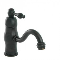 Victorian Single Hole 1-Handle Low-Arc Bathroom Faucet in Oil Rubbed Bronze