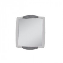 8 in. W x 5 in. H Fogless Clip-On Shower Mirror in White