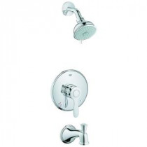 Parkfield Single-Handle 4-Spray Tub and Shower Faucet Combination in StarLight Chrome