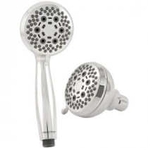 6-Function Handshower and Showerhead Combo Kit in Chrome