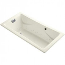 Tea-for-Two 6 ft. Air Bath Tub in Biscuit