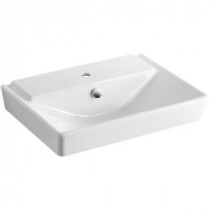 Reve Wall-Mounted Bathroom Sink in White