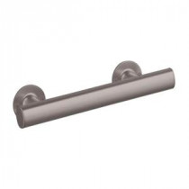 12 in. x 1.5 in. Straight Bar with Narrow Grip in Nickel