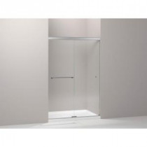 Revel 47-5/8 in. W x 70 in. H Sliding Shower Door in Bright Polished Silver