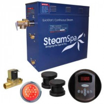 Indulgence 10.5kW QuickStart Steam Bath Generator Package with Built-In Auto Drain in Oil Rubbed Bronze