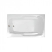 Napa 5 ft. Reversible Drain Air Bath Tub in White