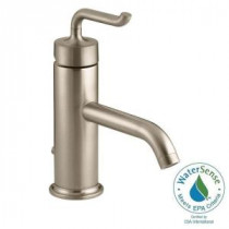 Purist Single Hole Single Handle Low-Arc Bathroom Faucet in Vibrant Brushed Bronze