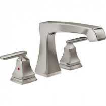 Ashlyn 2-Handle Deck-Mount Roman Tub Faucet Trim Kit in Stainless (Valve Not Included)