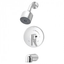 Dia Single-Handle 1-Spray Tub and Shower Faucet System in Chrome