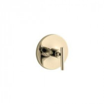 Purist 1-Handle Thermostatic Valve Trim Kit with Lever Handle in Vibrant French Gold (Valve Not Included)