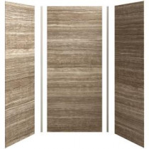 Choreograph 42in. x 36 in. x 96 in. 5-Piece Shower Wall Surround in VeinCut Sandbar for 96 in. Showers