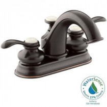 Fairfax 4 in. Centerset 2-Handle Mid-Arc Bathroom Faucet in Oil-Rubbed Bronze