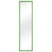 49.5 in. H x 13.375 in. W Green Door Framed Mirror