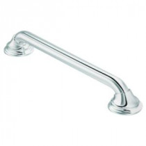Designer Ultima 24 in. x 1-1/4 in. Stainless-Steel Concealed Screw Grab Bar in Chrome