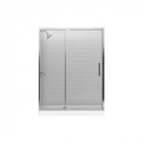 Lattis 3-1/2 in. x 21-1/8 in. x 79 in. One Piece Direct-to-Stud Side Shower Panel in Nickel