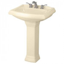 Allerton Pedestal Combo Bathroom Sink in Bone