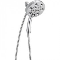 In2ition Two-In-One 4-Spray 2.5 GPM Hand Shower in Chrome Featuring H2Okinetic and MagnaTite Docking
