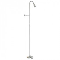 3/8 in. Bathcock Type 61-1/4 in. Add-On Shower Riser with Showerhead in Chrome