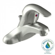 Adler 4 in. Centerset Single-Handle Low-Arc Bathroom Faucet in Spot Resist Brushed Nickel