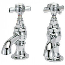 Wiltshire Double Hole 2-Handle Mid-Arc Vessel Bathroom Faucet in Chrome