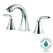 Pasadena 8 in. Widespread 2-Handle High-Arc Bathroom Faucet in Polished Chrome