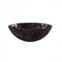Natural Stone Vessel Sink in Coffee Marble