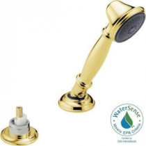 Traditional Roman Tub Hand Held Shower in Polished Brass