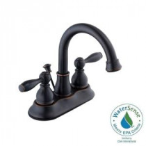 Mandouri 4 in. Centerset 2-Handle High-Arc Bathroom Faucet in Bronze