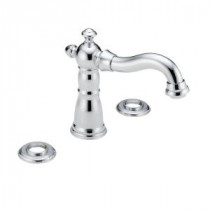 Victorian 2-Handle Deck-Mount Roman Tub Faucet Trim Kit Only in Chrome (Valve and Handles Not Included)