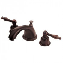 Sheridan 8 in. Widespread 2-Handle Low-Arc Bathroom Faucet in Oil Rubbed Bronze (DISCONTINUED)