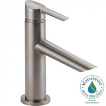 Compel Single Hole Single-Handle Bathroom Faucet in Stainless with Metal Pop-Up