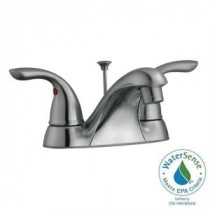 Ashland 4 in. Centerset 2-Handle Bathroom Faucet in Satin Nickel