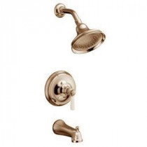 Bancroft 1-Handle Rite-Temp Tub and Shower Faucet Trim Kit in Vibrant Brushed Bronze (Valve Not Included)