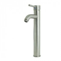 Ultime European Single Hole Single-Handle High Arc Vessel Bathroom Faucet in Brushed Nickel