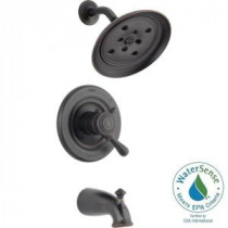 Leland 1-Handle H2Okinetic Tub and Shower Faucet Trim Kit in Venetian Bronze (Valve Not Included)