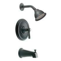 Kingsley Posi-Temp Single-Handle 1-Spray Tub and Shower Faucet Trim Kit in Wrought Iron (Valve Sold Separately)