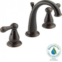 Leland 8 in. Widespread 2-Handle High-Arc Bathroom Faucet in Venetian Bronze